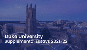 duke supplemental essay guide