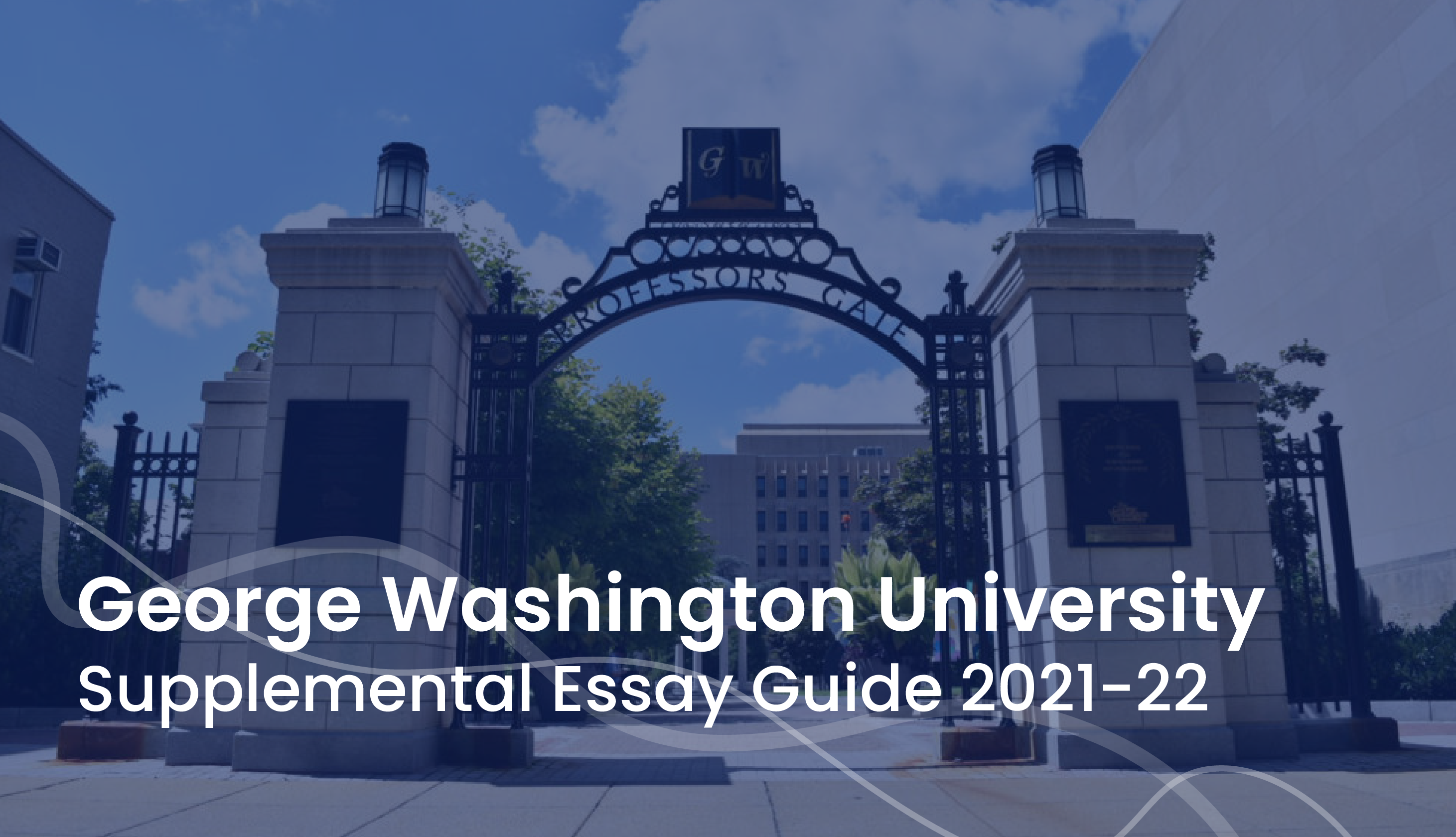 supplemental essays for george washington university