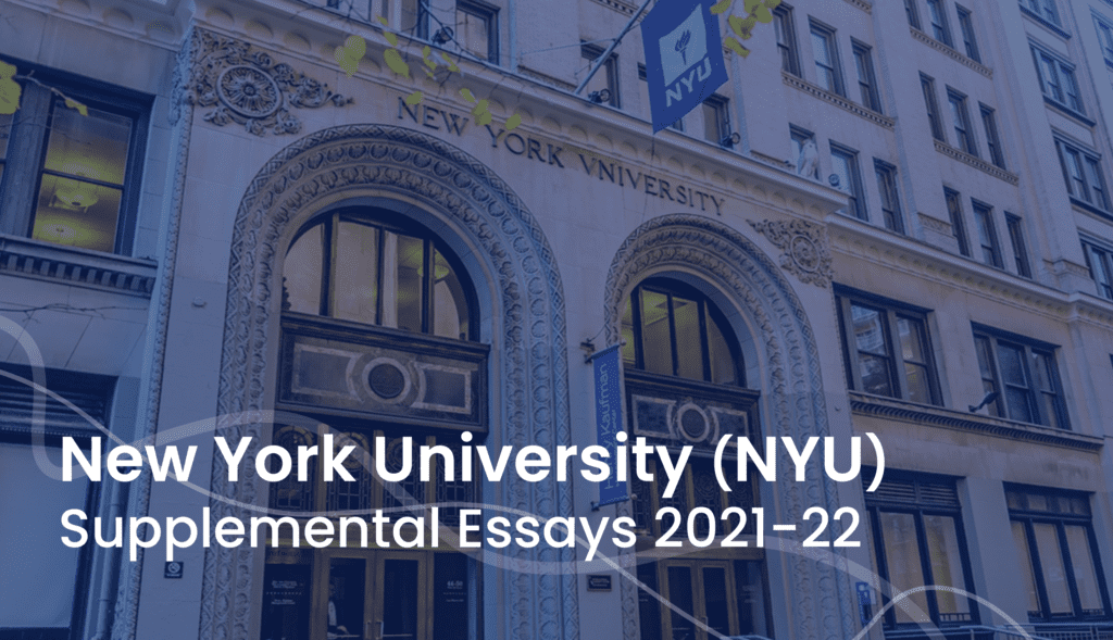 nyu supplemental essays 2021 22