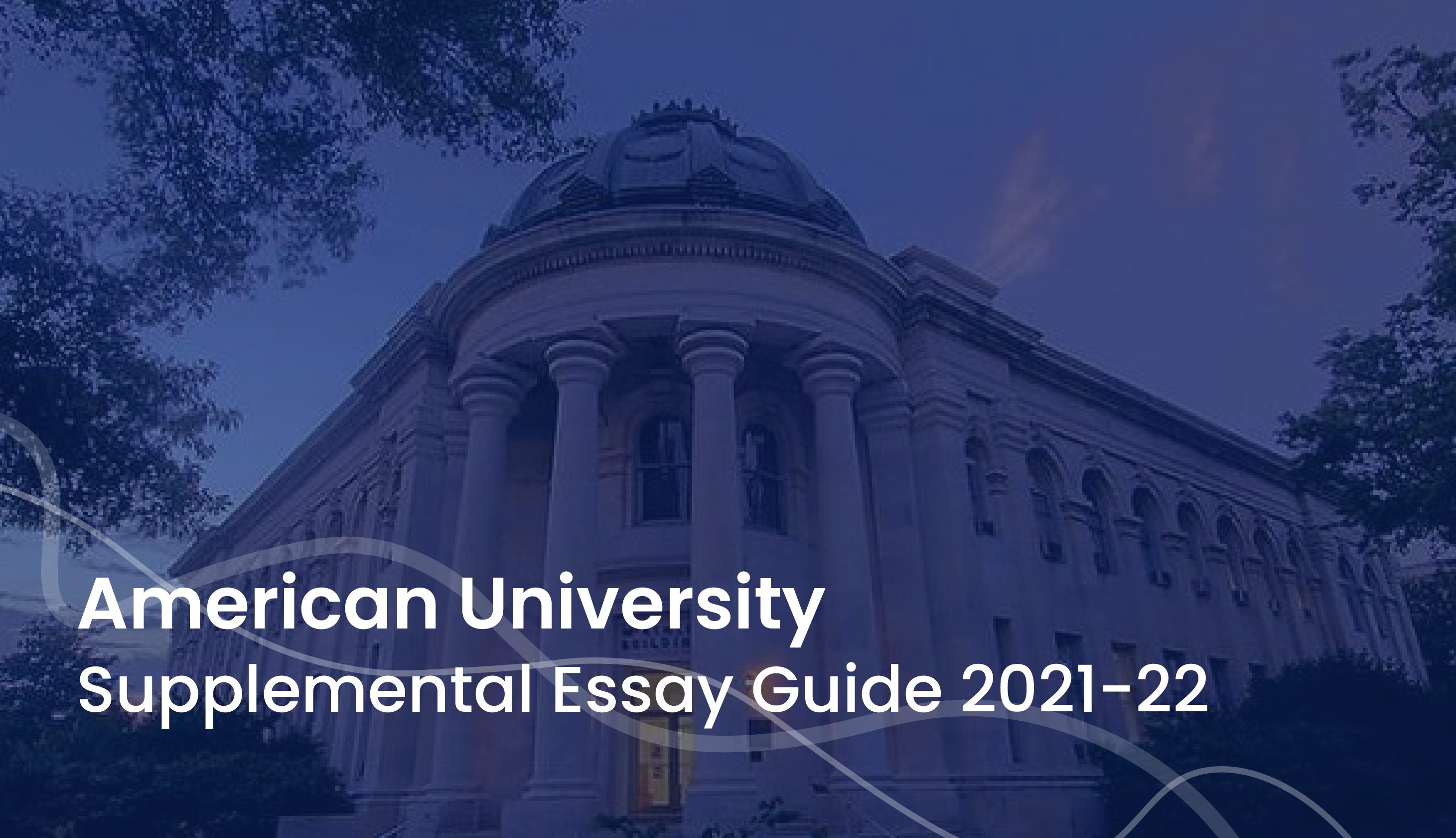 how to answer american university supplemental essays