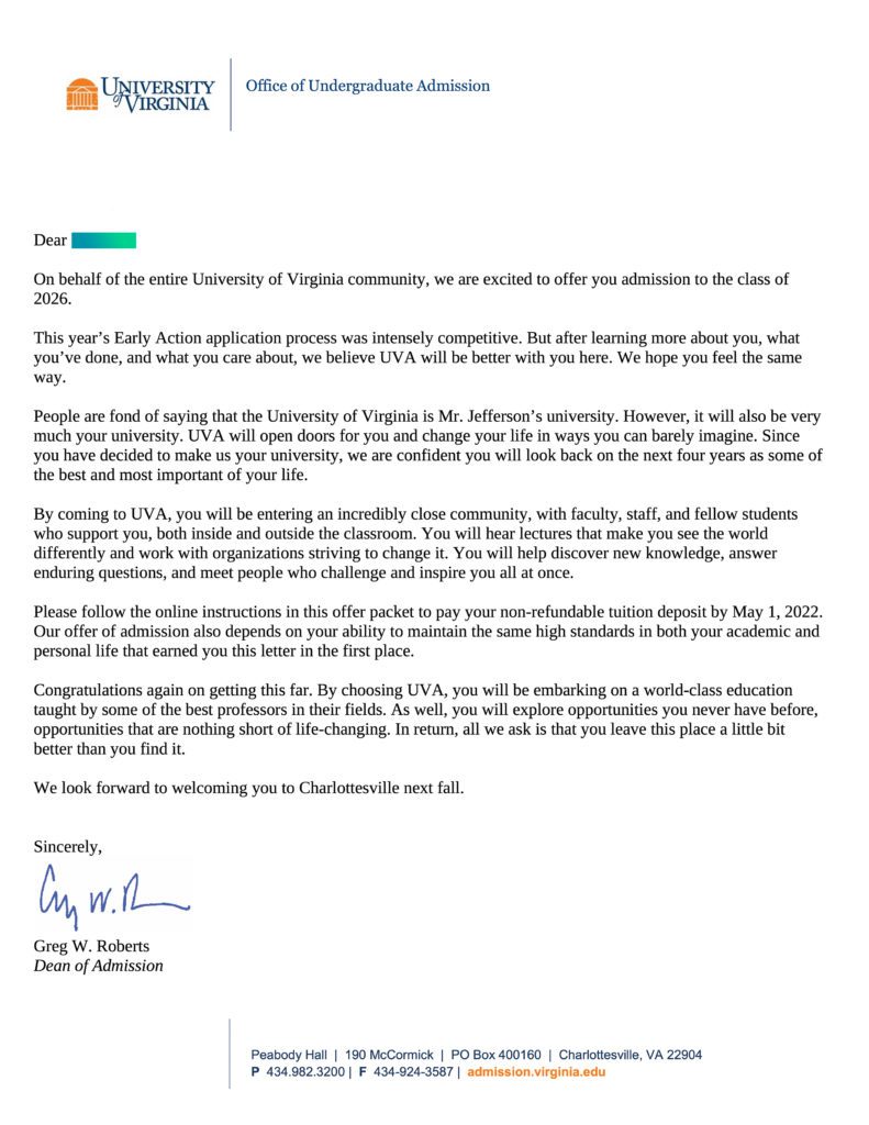 stanford rejection letter 2022