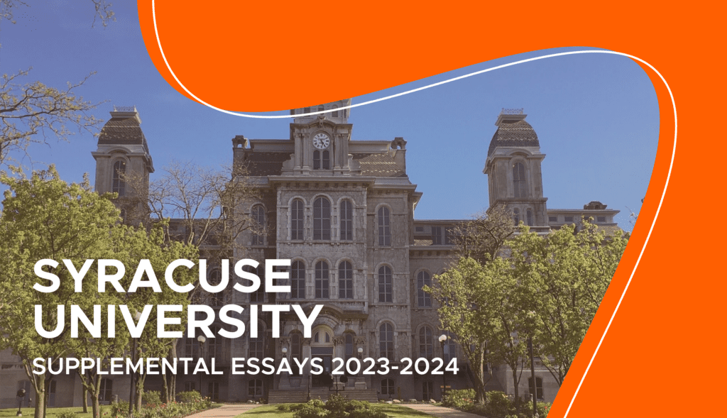 how to write syracuse supplemental essay
